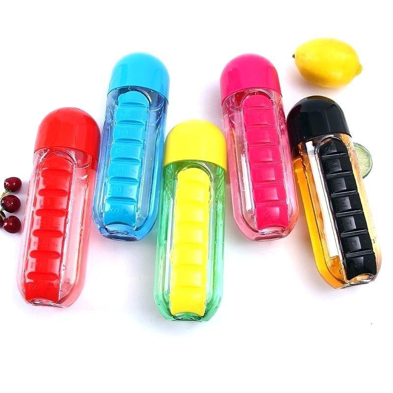 Multifunctional Two-in-One Water Bottle Pill Organizer product image 1