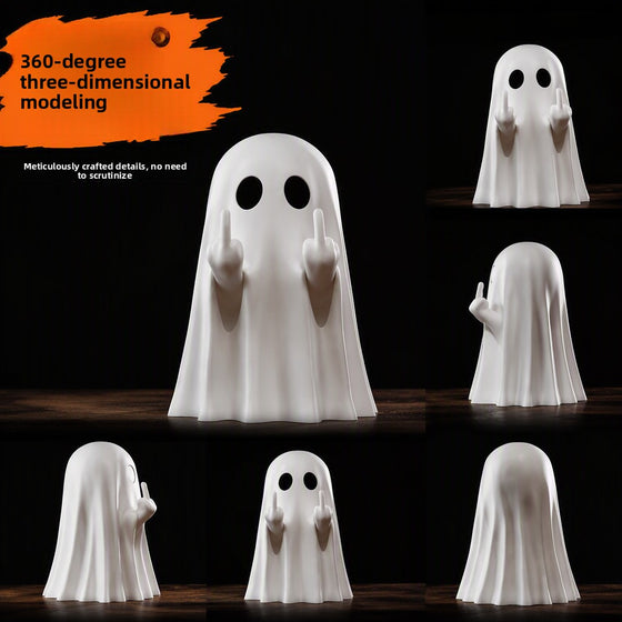 3D Printed Ghost Figurine Halloween Desktop Ornament