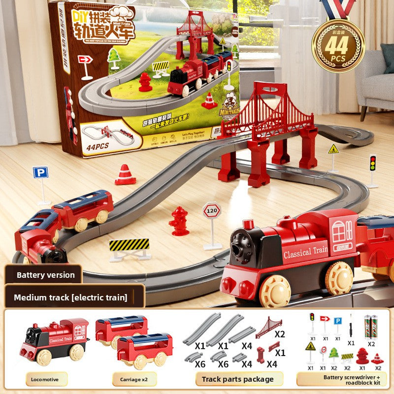 Electric Train Set with Track