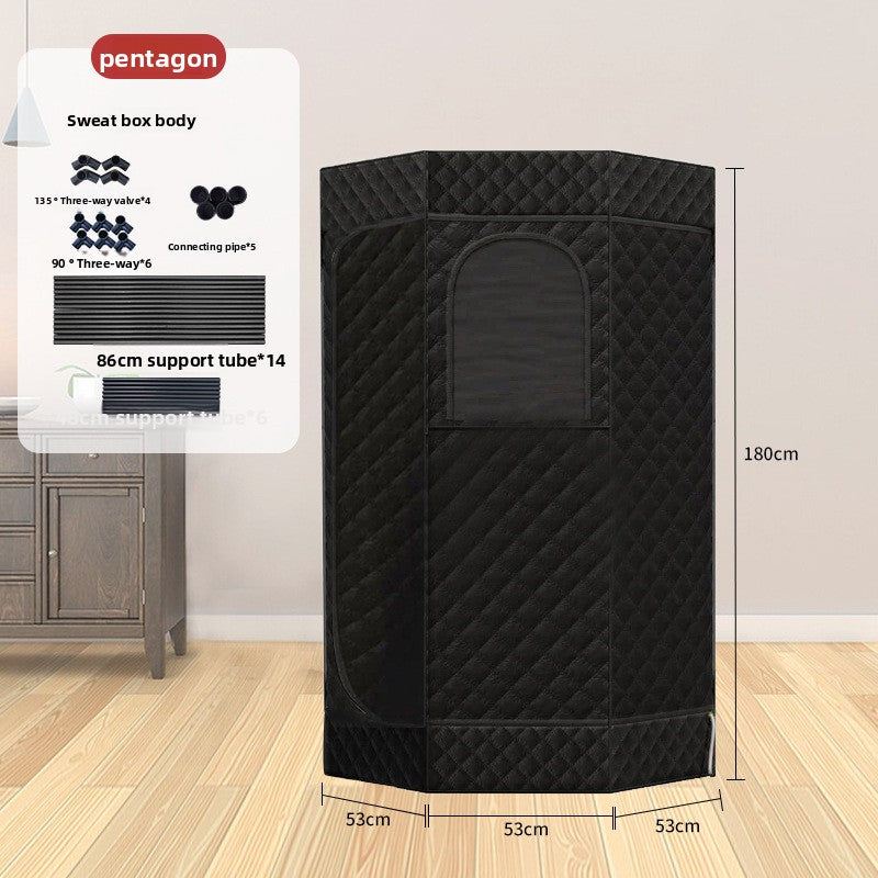 Portable Home Steam Sauna Box with Folding Chair
