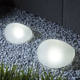 Solar-Powered Pebble Stone Garden Lights