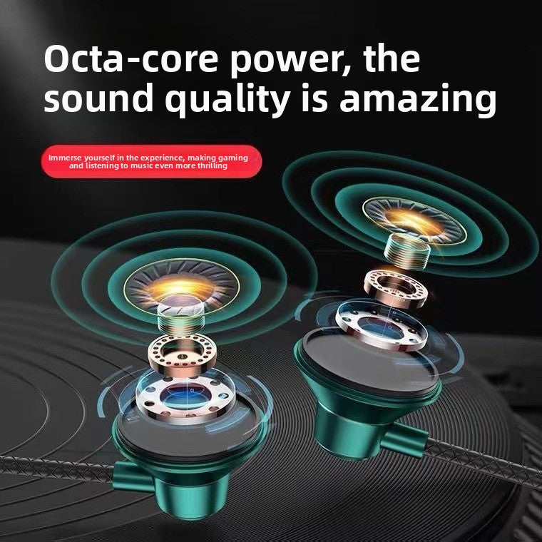 Metal In-Ear Wired Headphones with Microphone