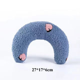Cute Pet Little Pillow U-Shaped Neck Protector Deep Sleep for Puppy Kitten Pillow Dog Cat Headrest Sleeping Pillow Pet Supplies