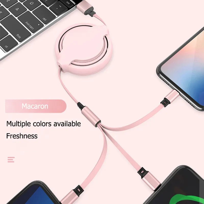 3-in-1 Multi Charging Data Cable for All Devices