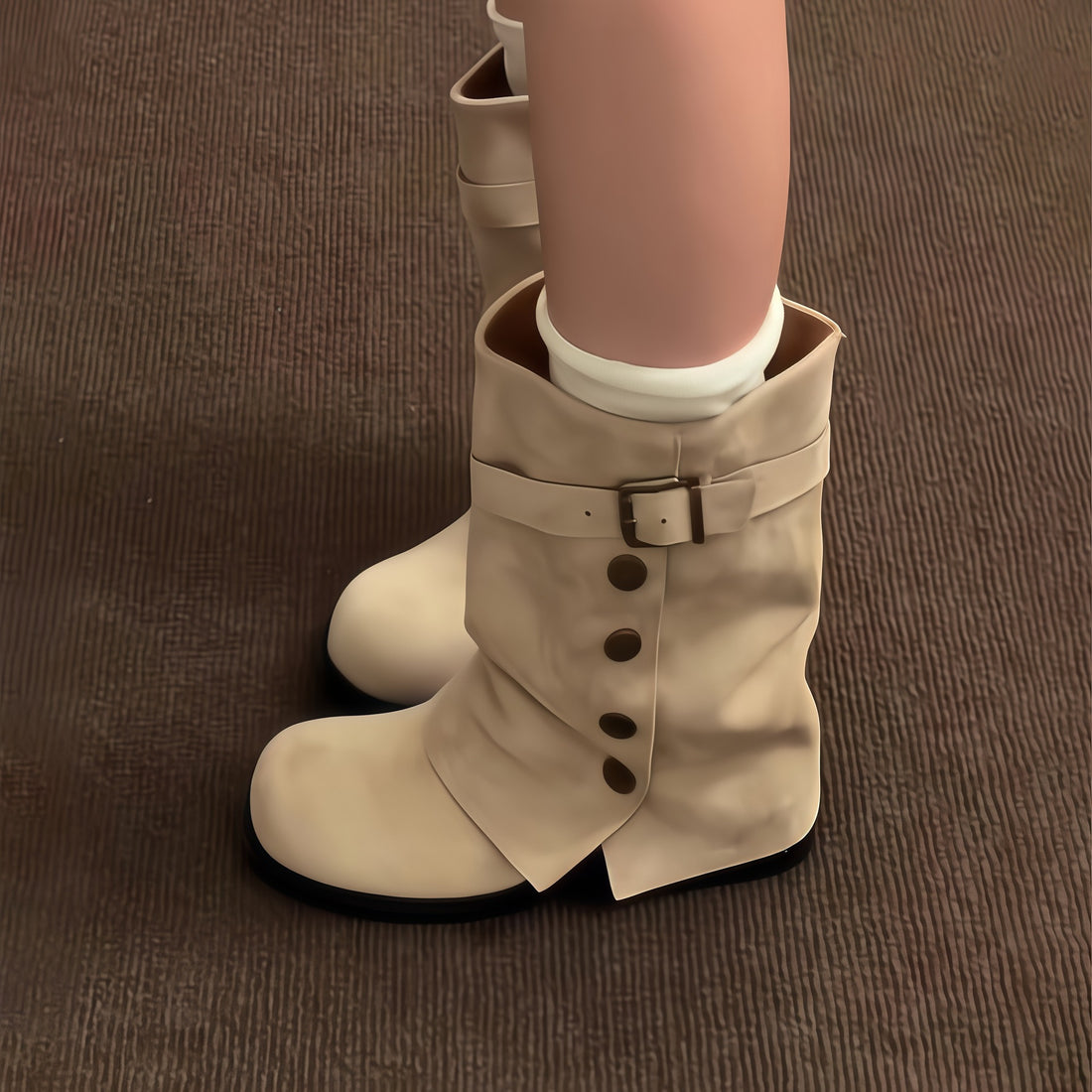 Boot-cut pants and boots