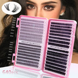 DIY False Eyelash Clusters Natural D-Curve Segmented Lashes