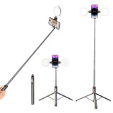 Anti-shake selfie stick phone holder