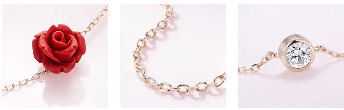 Rose Gold Beach Anklet — Crystal Floral Silver-Tone Anklet - Image 5