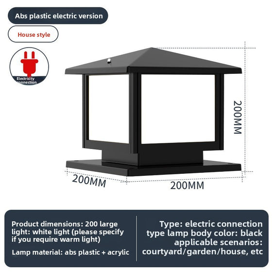 Solar Powered Outdoor Pillar Light Garden & Outdoor product image 4