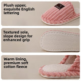 Plush Indoor Slippers Non-Slip Warm Home Shoes