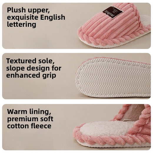 Plush Indoor Slippers Non-Slip Warm Home Shoes Formal Shoes product image 2