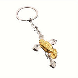 Zinc Alloy Personalized Keychain Cross