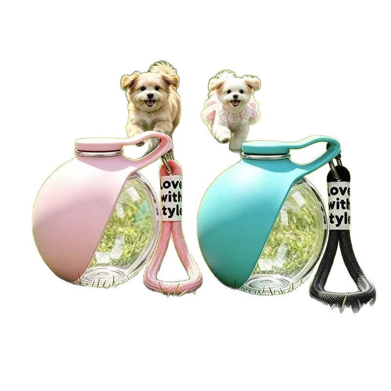 Foldable Portable Pet Water Bottle 285ml Large Capacity Outdoor Dog Cat Drinking Cup