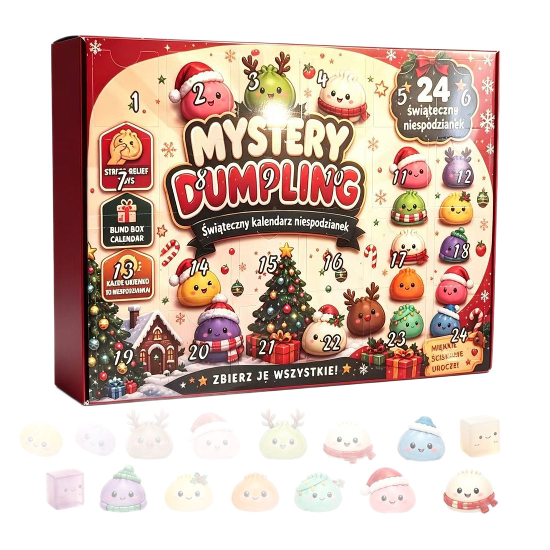 Christmas surprise bun countdown calendar blind box