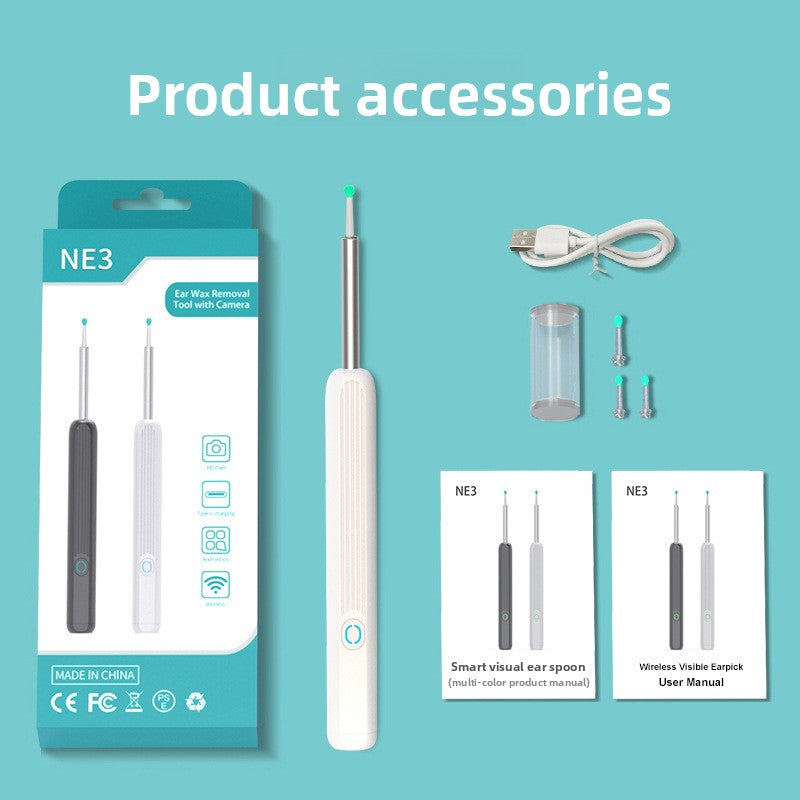 HD Wireless Visual Ear Cleaning Scoop with Light