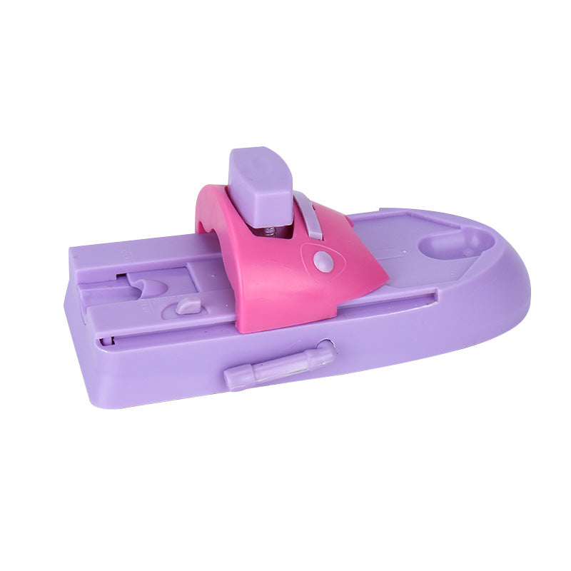 DIY Nail Art Stamper with 6 Pattern Plates and Stamp Head for Fingernail Printing Tool