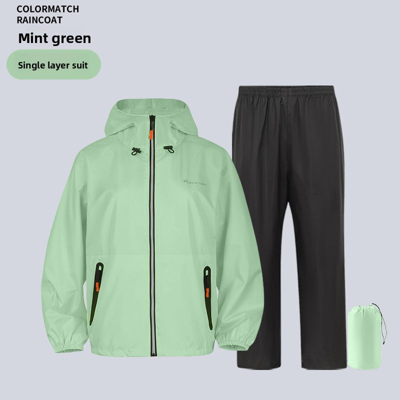 Ultra-Thin Waterproof Raincoat Set with Full Body Protection