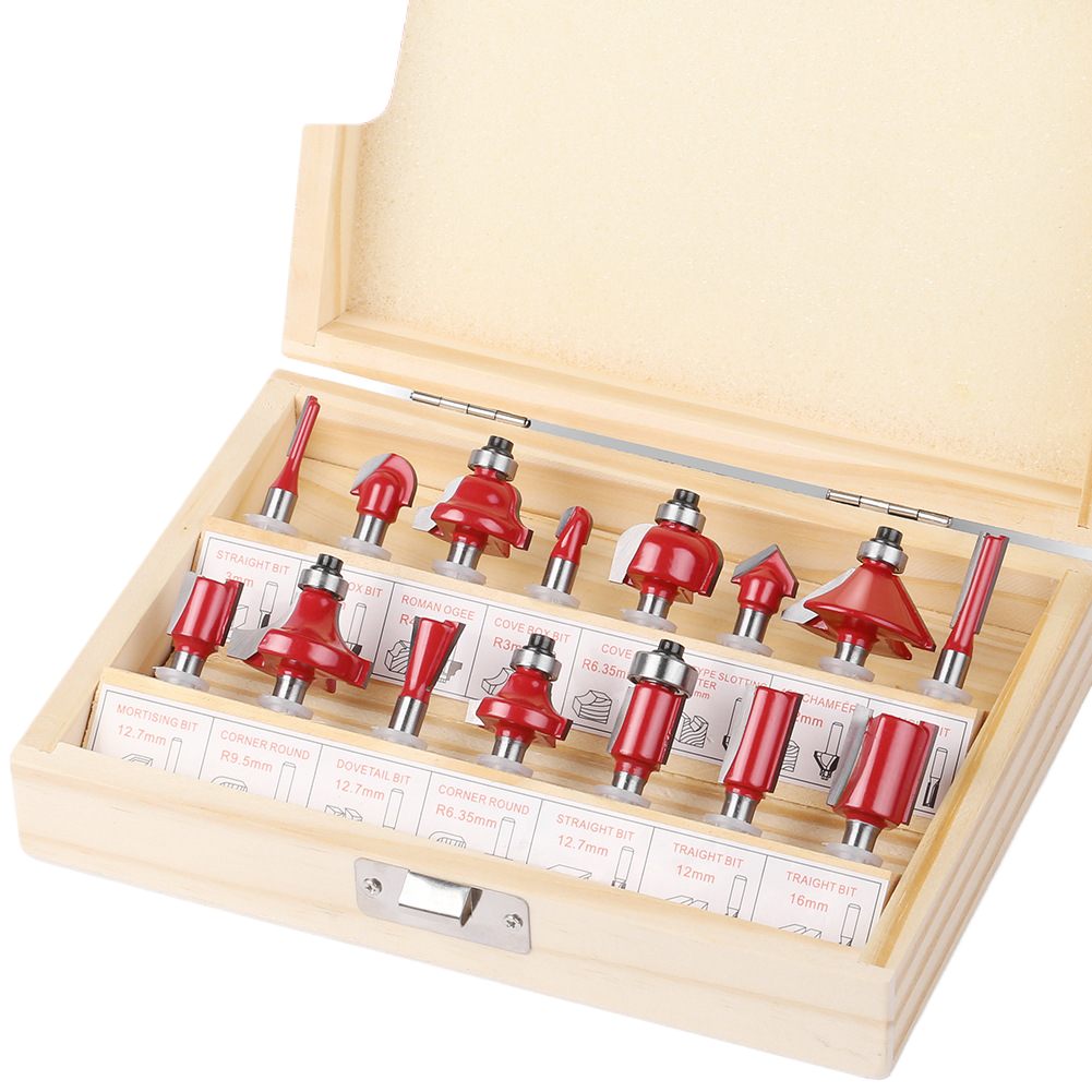 Woodworking milling cutter set