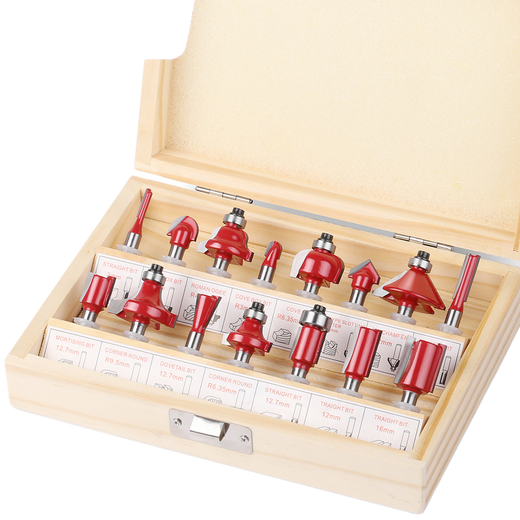 Woodworking milling cutter set