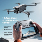 High-definition drone with built-in screen