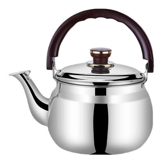 Stainless steel water pitcher on dining table