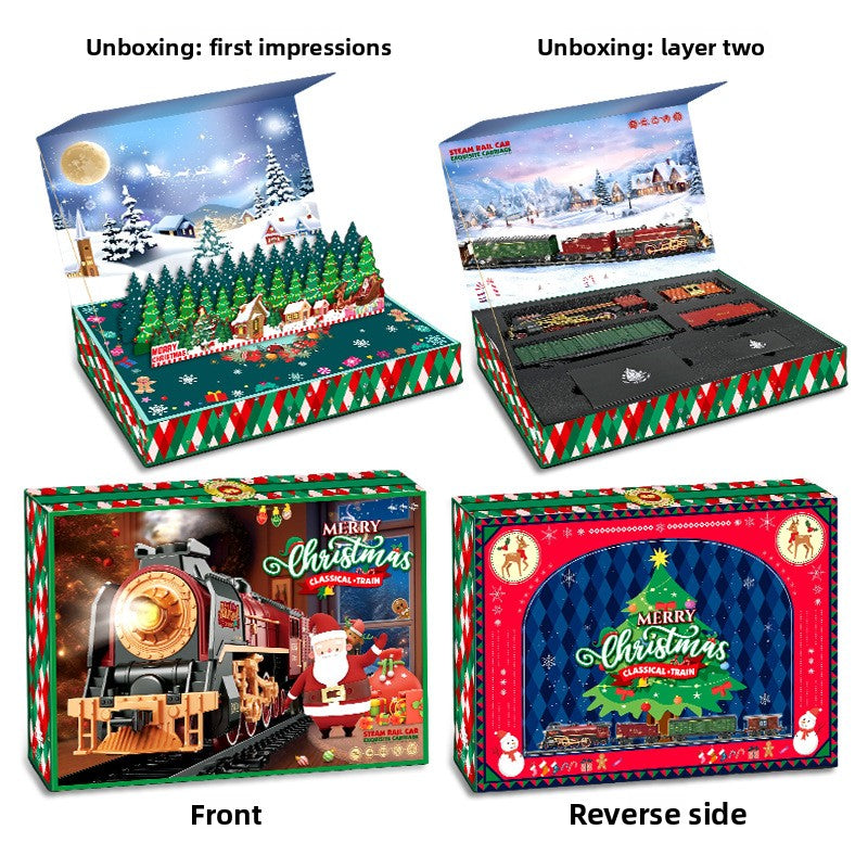 Christmas electric remote control train toy product image 6