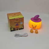 Halloween Pumpkin Silicone Touch Night Light