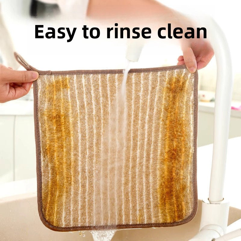 Thickened kitchen disinfectant absorbent dishwashing rags