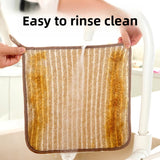 Thickened kitchen disinfectant absorbent dishwashing rags