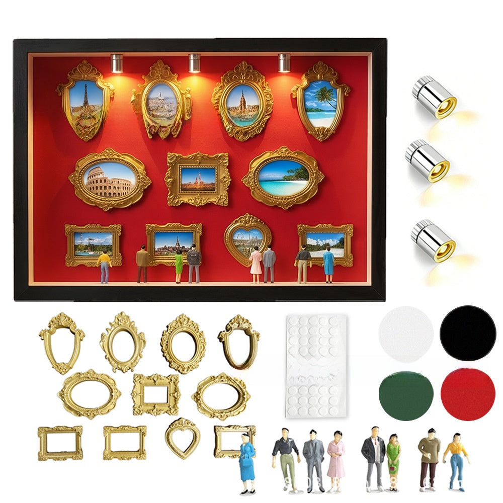 DIY Mini Museum Silhouette Shadow Box Kit