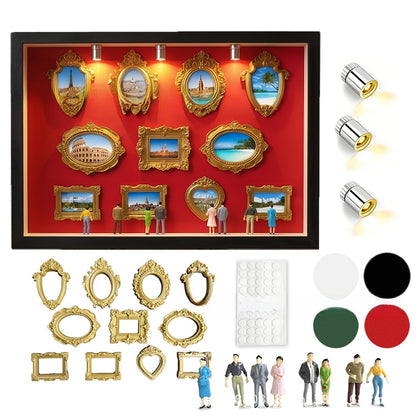 DIY Mini Museum Silhouette Shadow Box Kit