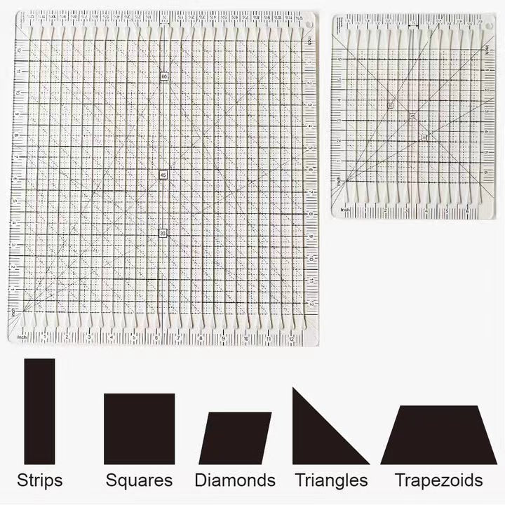 5-in-1 Quilt Cutting Template Acrylic Craft Aid
