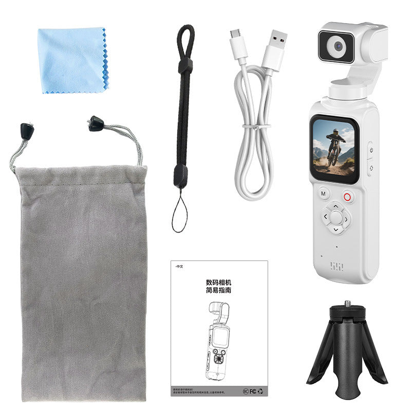 Handheld 4K Action Camera with Face Tracking