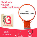 Basketball hoop with wall-mounted shooting area
