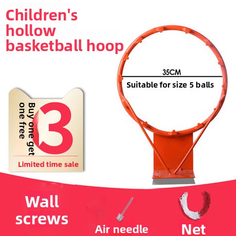 Basketball hoop with wall-mounted shooting area