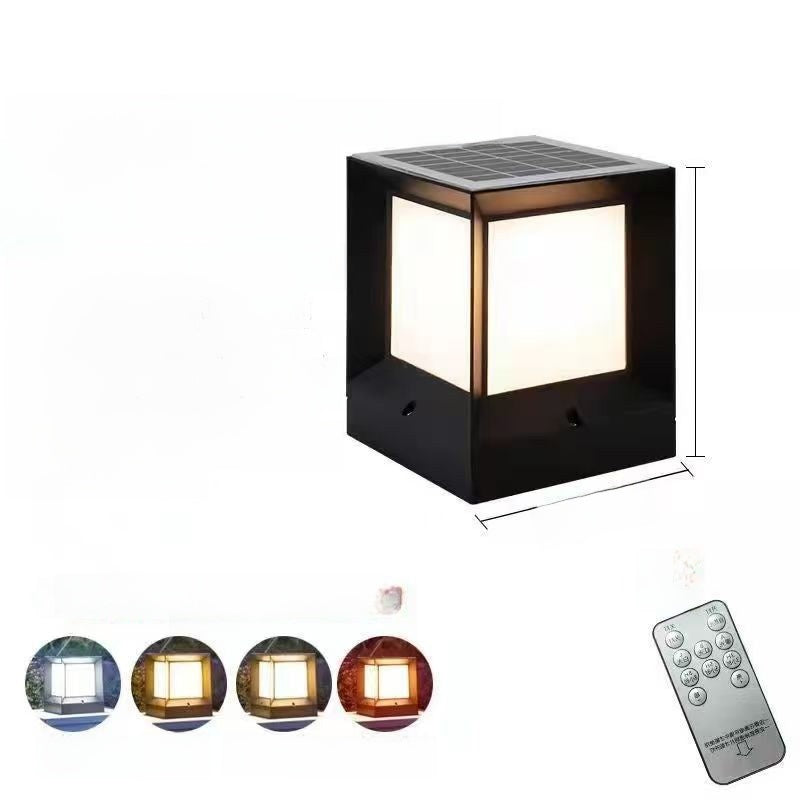 Modern Solar Column Head Lamp