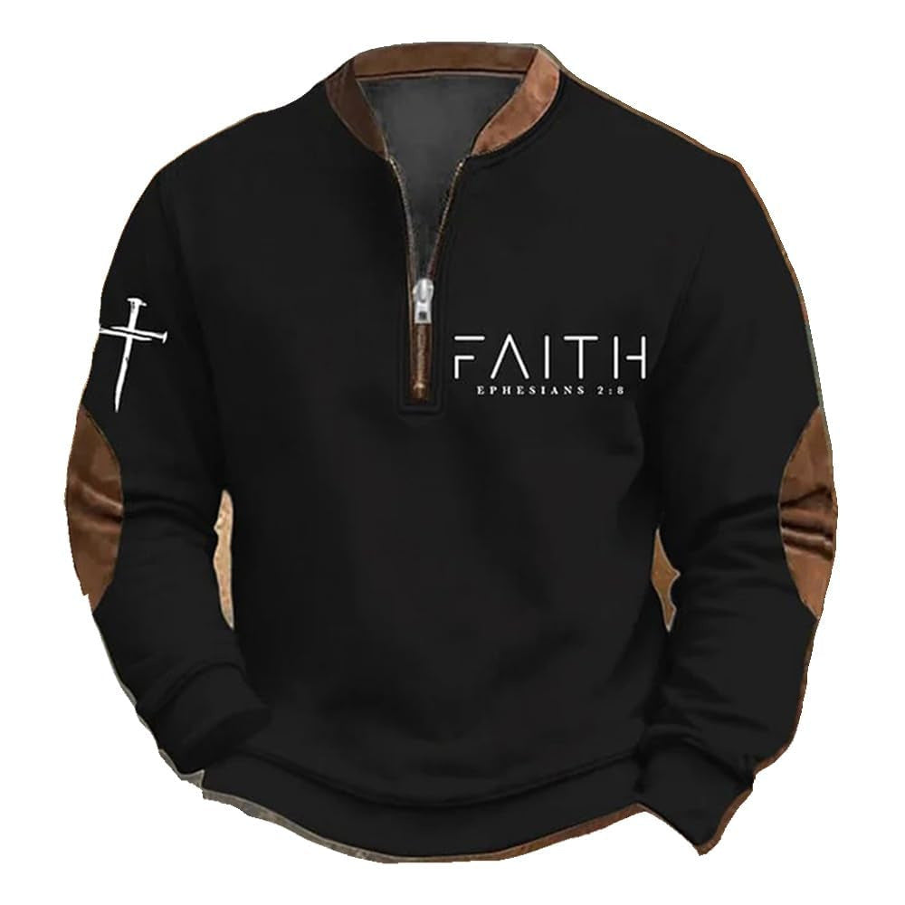 Fashion half-zip men's sport shirt