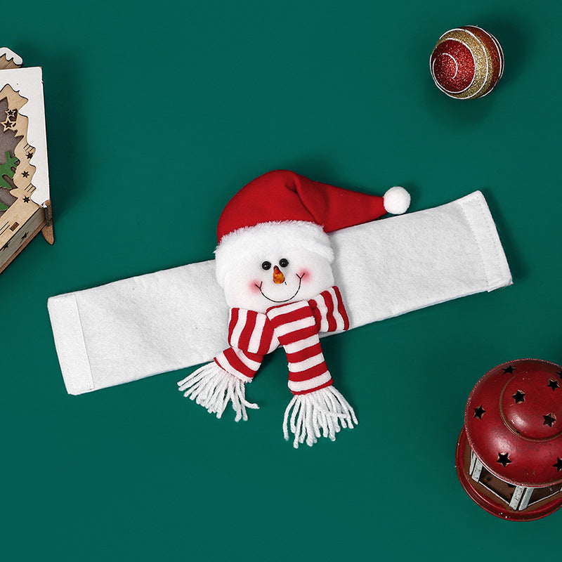 Christmas Curtain Buckle Set: Santa, Snowman, Reindeer, Penguin - Image 4