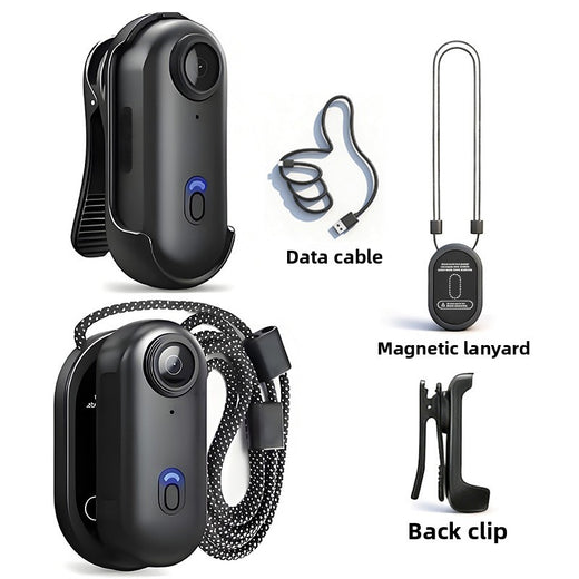 Wireless WiFi Action Camera with Magnetic Clip