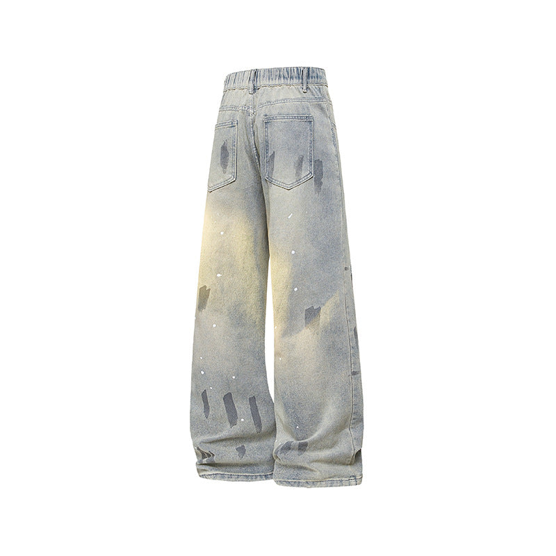 Vintage Splatter Paint Denim Jeans