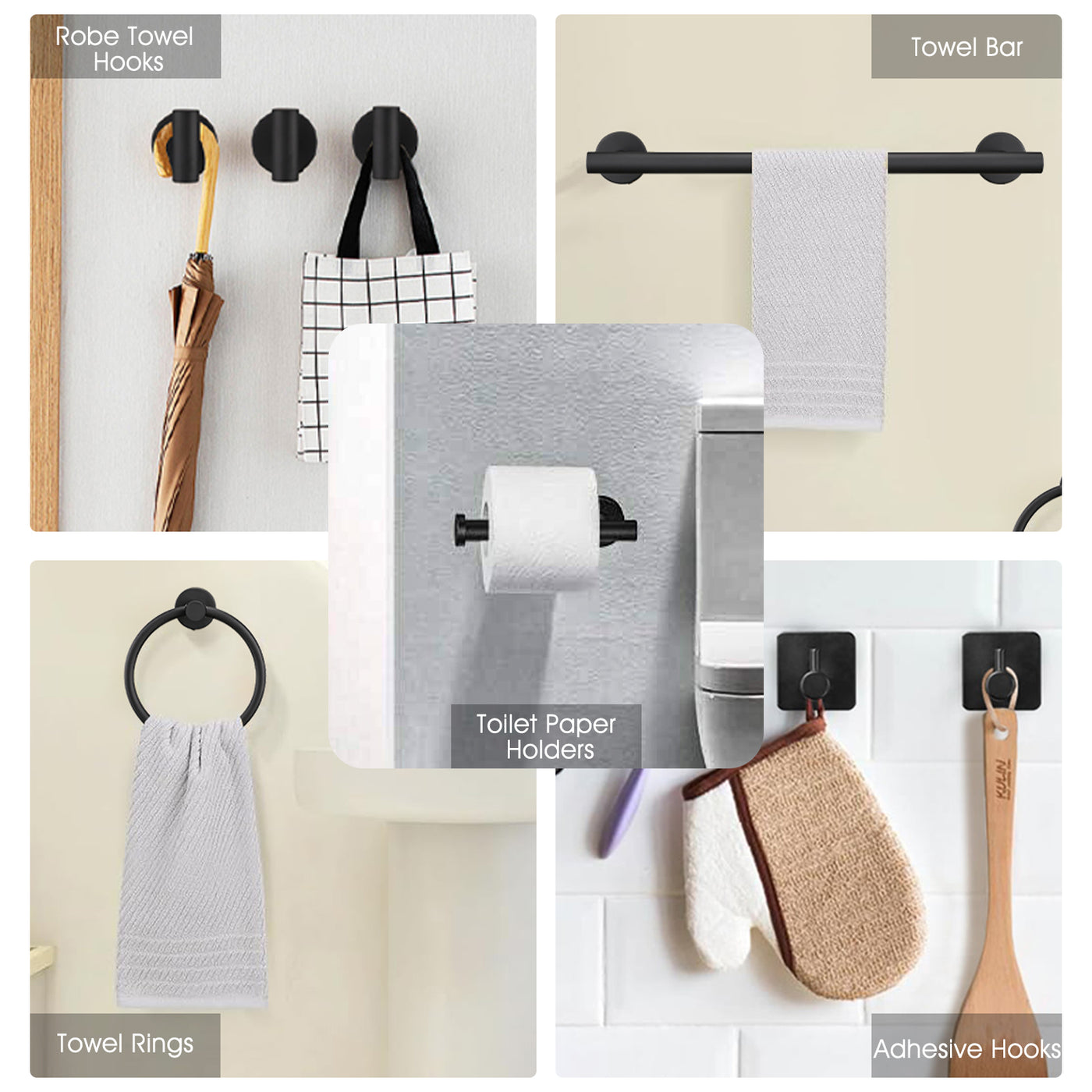 Mounting hardware and anchors included in the set