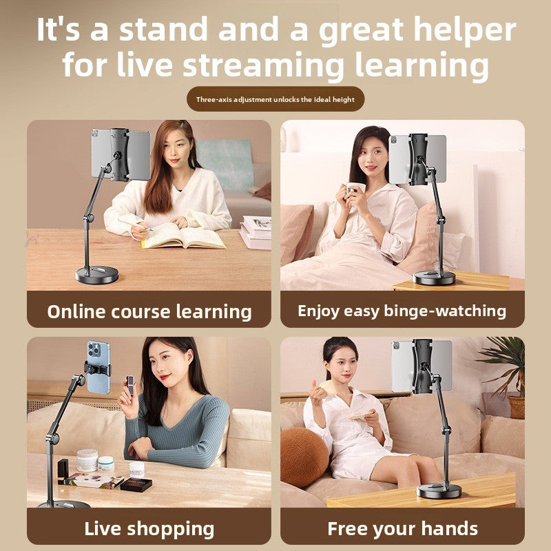 Adjustable Desktop Tablet Phone Stand with Holder for Live Streaming
