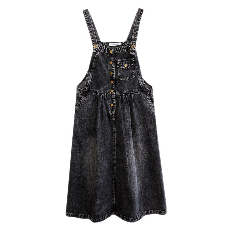 2026 Slimming Denim Suspender Skirt