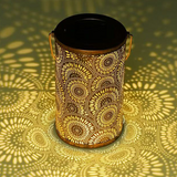 Solar Iron Hollow Projection Lamp