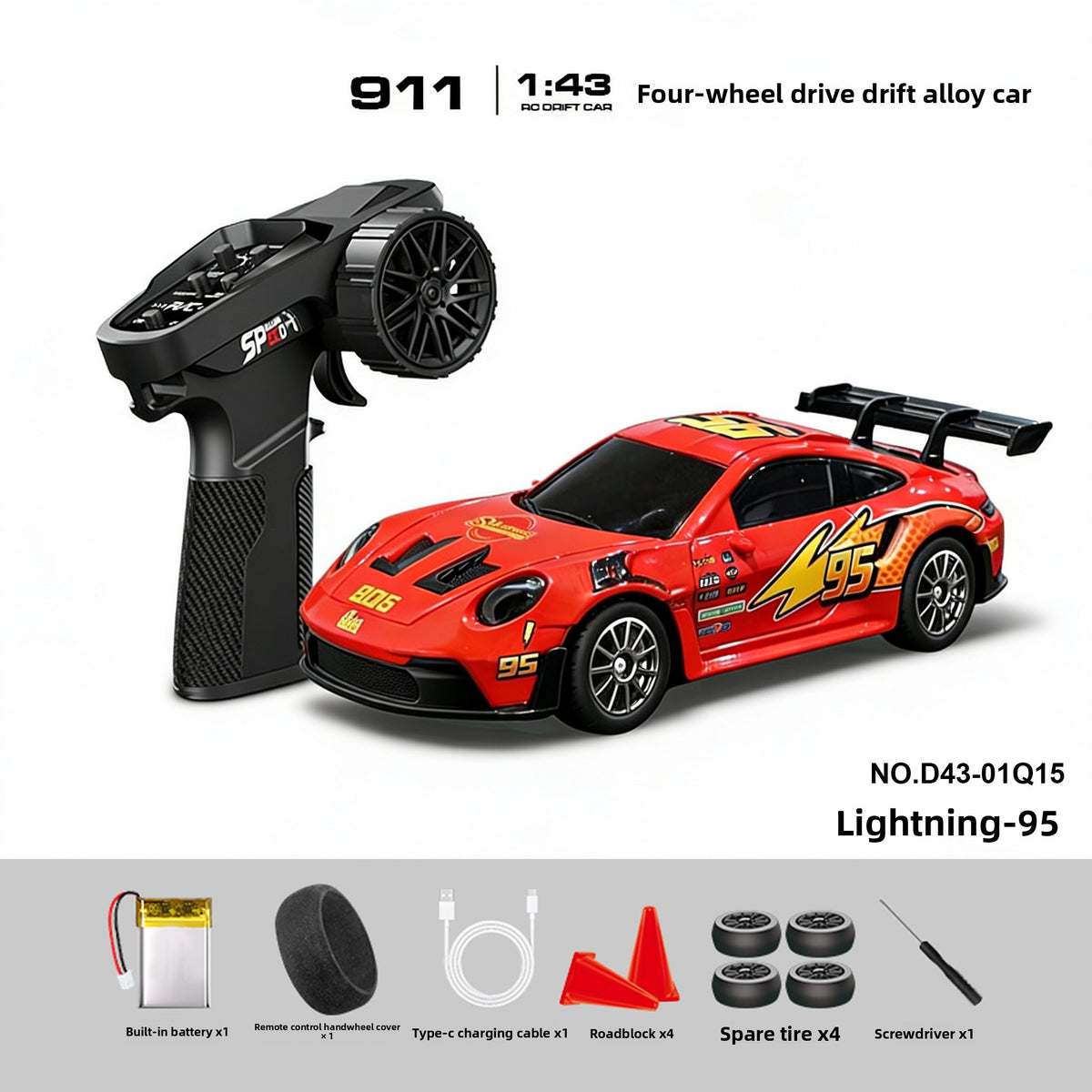 Alloy High-Speed ??Four-Wheel Drive Drift Remote Control Car