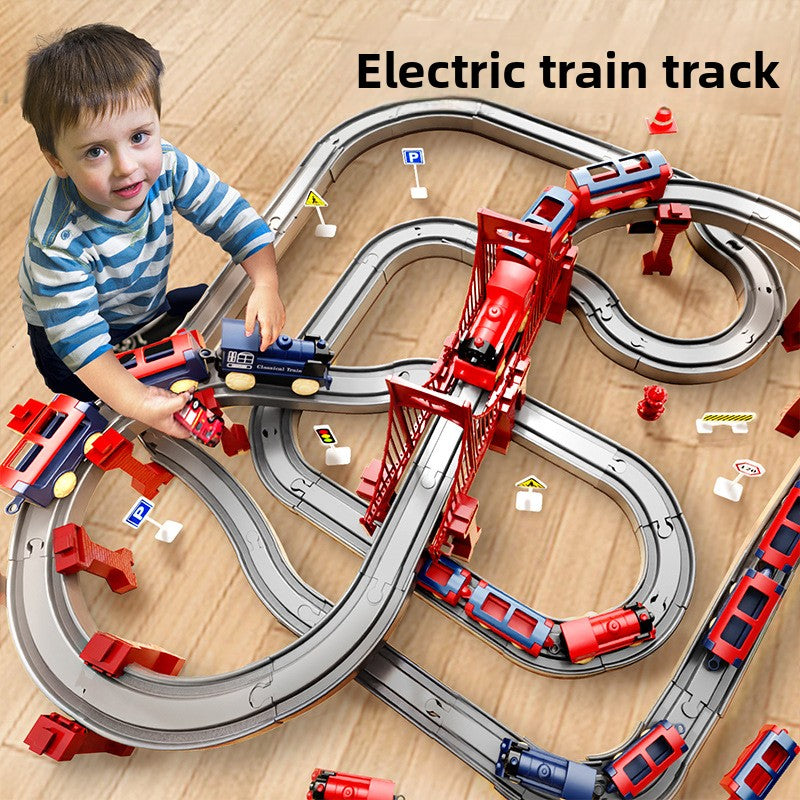 Electric Train Set with Track