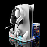 PS5 Cooling Base with Charging Stand and Storage Rack