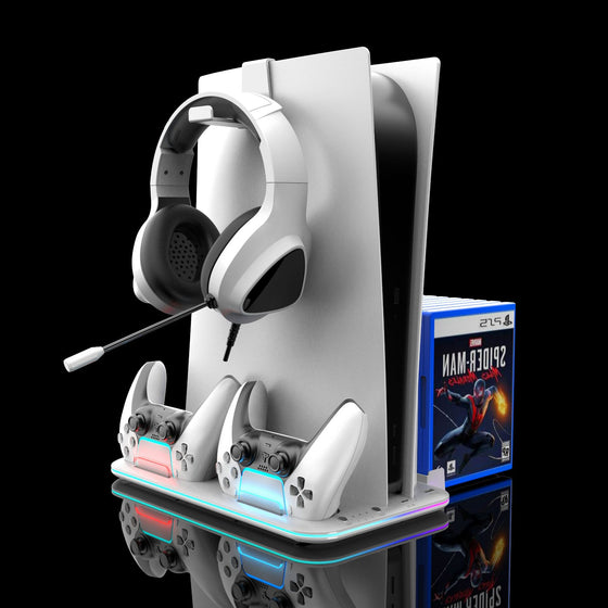 PS5 Cooling Base with Charging Stand and Storage Rack Gaming Electronics product image 2