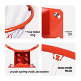 Basketball hoop with wall-mounted shooting area