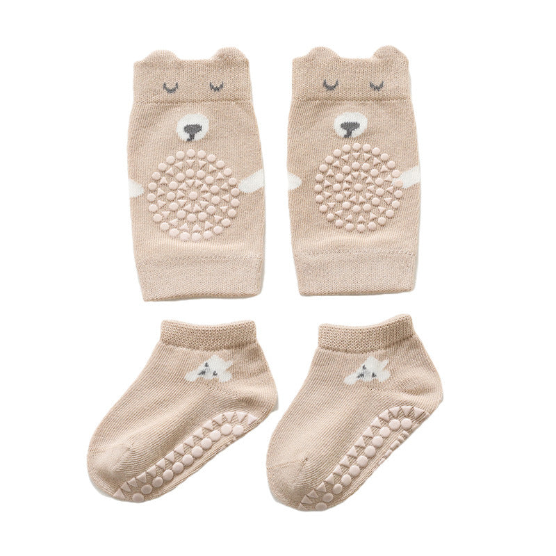 Baby Knee Pad Socks Set
